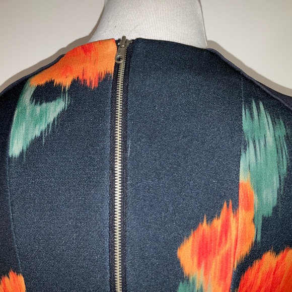 McGinn by Anthropologie Orange A-Line Puff Sleeve Midi Dress - Picture 7 of 12